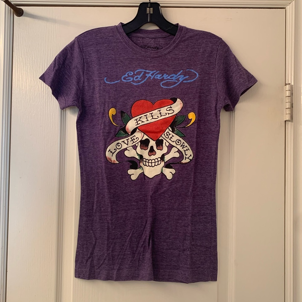 EdHardy Women’s Purple T-Shirt